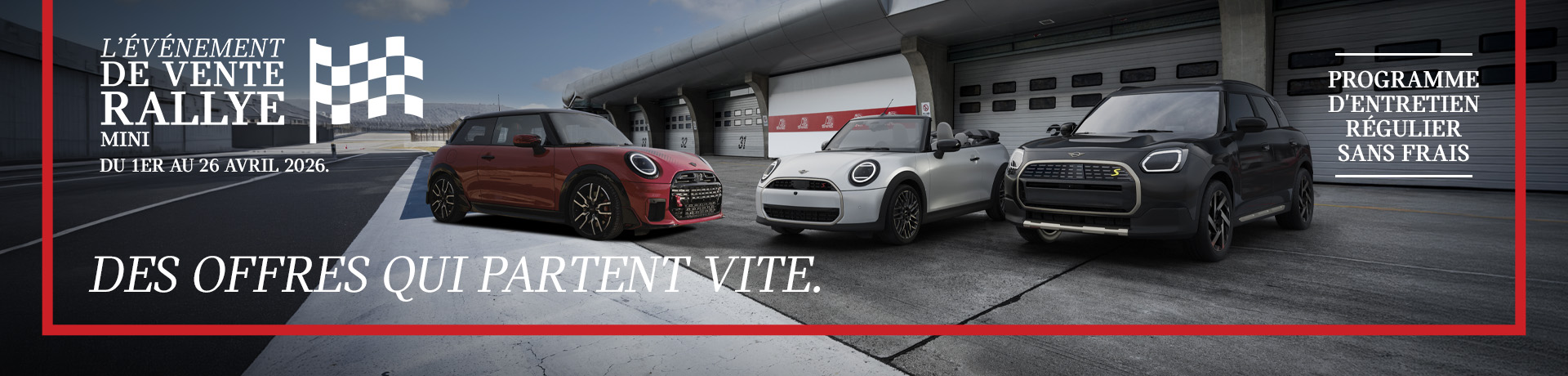 En-tête plein écran de MINI